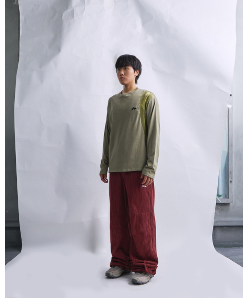 TANSANMAGNESIUM（タンサン マグネシウム）の「切り替えロングスリーブ（カーキ）（Tシャツ/カットソー・レディース・その他・MEDIUM/SMALL）」の9枚目の写真