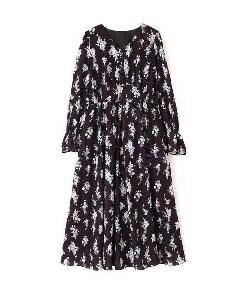 PROPORTION BODY DRESSING(プロポーションボディドレッシング)の「フラワープリントワンピース / 1216140303(ワンピース・レディース・ホワイト系その他/ブラック/ブルー・SMALL/P/S/MEDIUM)」の4枚目の写真