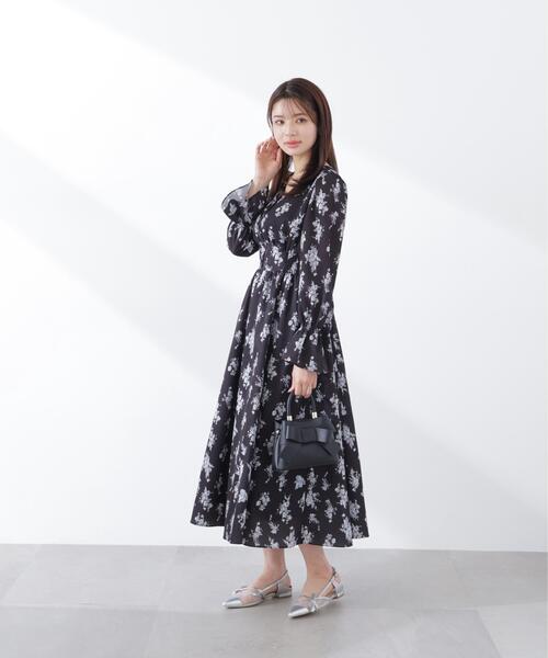 PROPORTION BODY DRESSING(プロポーションボディドレッシング)の「フラワープリントワンピース / 1216140303(ワンピース・レディース・ホワイト系その他/ブラック/ブルー・SMALL/P/S/MEDIUM)」の6枚目の写真