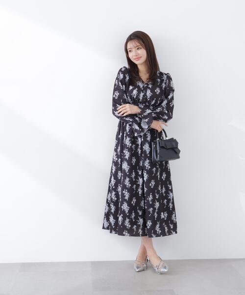 PROPORTION BODY DRESSING(プロポーションボディドレッシング)の「フラワープリントワンピース / 1216140303(ワンピース・レディース・ホワイト系その他/ブラック/ブルー・SMALL/P/S/MEDIUM)」の9枚目の写真
