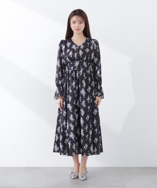 PROPORTION BODY DRESSING(プロポーションボディドレッシング)の「フラワープリントワンピース / 1216140303(ワンピース・レディース・ホワイト系その他/ブラック/ブルー・SMALL/P/S/MEDIUM)」の11枚目の写真