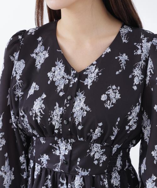 PROPORTION BODY DRESSING(プロポーションボディドレッシング)の「フラワープリントワンピース / 1216140303(ワンピース・レディース・ホワイト系その他/ブラック/ブルー・SMALL/P/S/MEDIUM)」の14枚目の写真