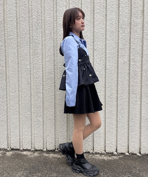 merrylatte(メリーラテ)の「FLOWER CAMISOLE【IROHANI】(キャミソール・レディース・グレー/ネイビー・FREE)」の17枚目の写真