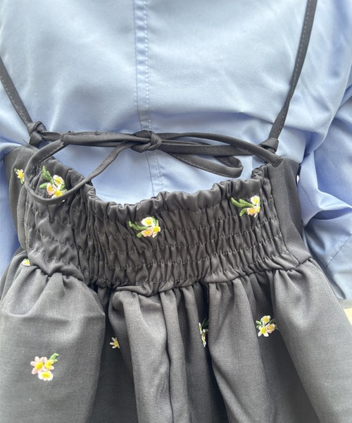 merrylatte(メリーラテ)の「FLOWER CAMISOLE【IROHANI】(キャミソール・レディース・グレー/ネイビー・FREE)」の22枚目の写真
