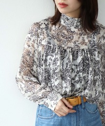 Jines | ペイズリー柄スタンドカラーブラウス(シャツ/ブラウス)