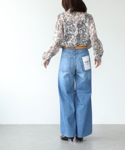 Jines（ジネス）の「ペイズリー柄スタンドカラーブラウス（シャツ/ブラウス・レディース・ホワイト・38）」の4枚目の写真