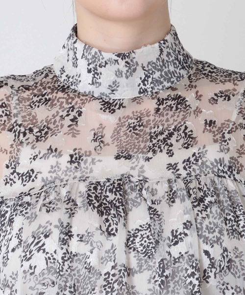 Jines（ジネス）の「ペイズリー柄スタンドカラーブラウス（シャツ/ブラウス・レディース・ホワイト・38）」の9枚目の写真
