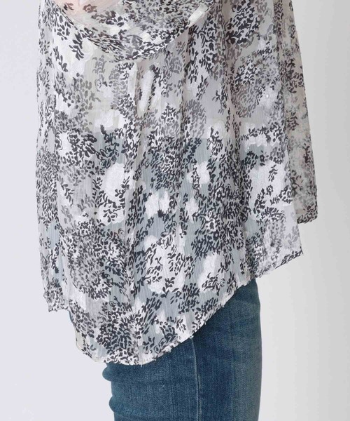 Jines（ジネス）の「ペイズリー柄スタンドカラーブラウス（シャツ/ブラウス・レディース・ホワイト・38）」の11枚目の写真