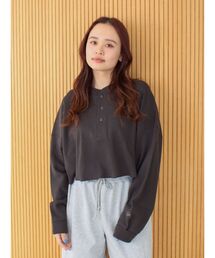 Ungrid | FAITH別注 ヘンリーネックショートロングスリーブTee(Tシャツ/カットソー)