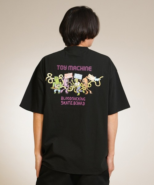TOY MACHINE(トイ マシーン)の「TOY MACHINE/トイマシーン 半袖 Tシャツ DEFEND FROM WHAT SST MTMSGST4(Tシャツ/カットソー・メンズ・ブラウン/ホワイト/ブラック・XL/L/M)」の8枚目の写真