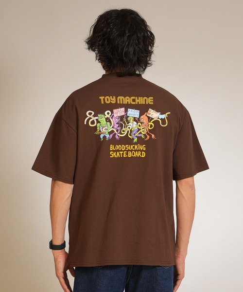 TOY MACHINE(トイ マシーン)の「TOY MACHINE/トイマシーン 半袖 Tシャツ DEFEND FROM WHAT SST MTMSGST4(Tシャツ/カットソー・メンズ・ブラウン/ホワイト/ブラック・XL/L/M)」の13枚目の写真