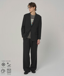 Firsthand（ファーストハンド）の「Firsthand/ファーストハンド 機能性素材 ジャケット ＆ ワイドスラックス セットアップ / ウォッシャブル / UVカット / 速乾性 / 接触冷感（セットアップ）」