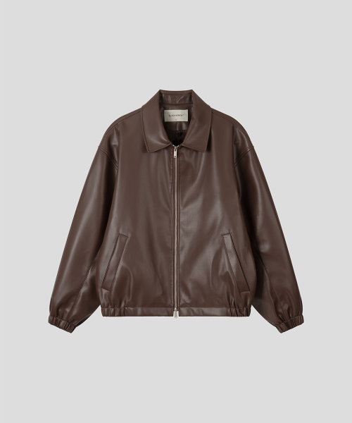 BLACK MOMENT（ブラックモーメント）の「シグニチャーシンセティックレザーオーバーサイズ2WAY[ブラウン]（ライダースジャケット・メンズ・ブラウン・SMALL/MEDIUM/LARGE）」の7枚目の写真