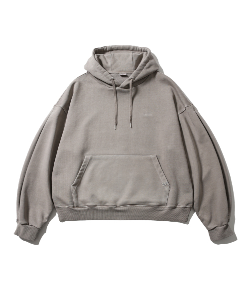 ANGLAN(アングラン)の「Valley Tuck Sweat Balloon Hoodie - Washed Beige(パーカー・メンズ・その他・1/2)」の1枚目の写真