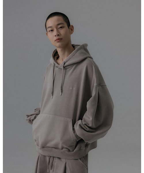 ANGLAN(アングラン)の「Valley Tuck Sweat Balloon Hoodie - Washed Beige(パーカー・メンズ・その他・1/2)」の5枚目の写真