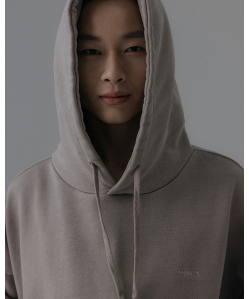ANGLAN(アングラン)の「Valley Tuck Sweat Balloon Hoodie - Washed Beige(パーカー・メンズ・その他・1/2)」の7枚目の写真