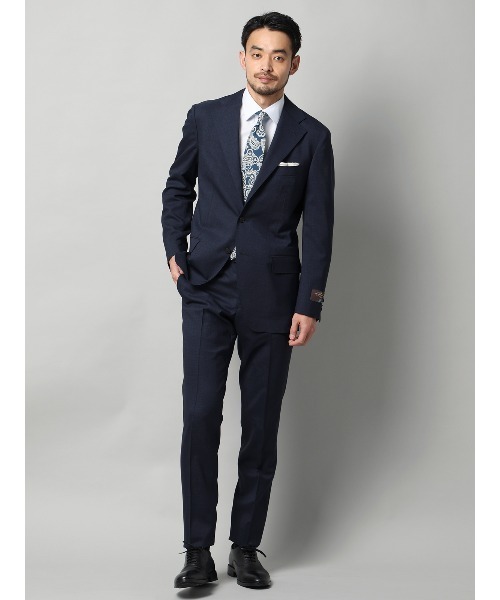 SUIT SQUARE(スーツスクエア)の「ジャケット CANONICO SUPERSONIC トロピカルウール 無地(テーラードジャケット・メンズ・ブルー/ネイビー/ベージュ・175cm-ややがっしり(AB体)/175cm-普通(A体)/170cm-ややがっしり(AB体)/170cm-普通(A体)/165cm-普通(A体))」の5枚目の写真