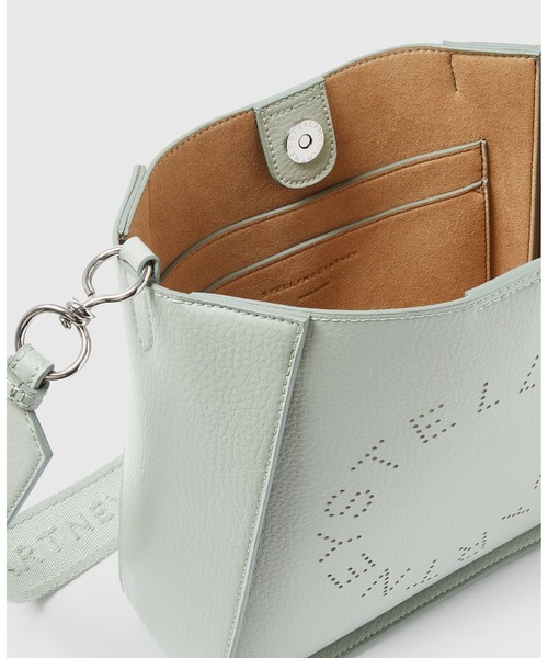 STELLA McCARTNEY（ステラマッカートニー）の「Logo Square Crossbody Bag / ロゴ スクエア クロスボディ バッグ（ショルダーバッグ・レディース・ライトグリーン・ONE SIZE）」の6枚目の写真