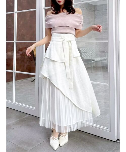 dazzlin（ダズリン）の「パールオフショルニットトップス（ニット/セーター・レディース・ブラック/ブルー/ライトグレー/ピンク・FREE）」の19枚目の写真