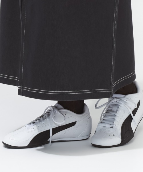 PUMA(プーマ)の「プーマ PUMA プーマ キャッチ(スニーカー・レディース・ホワイト×ブラック・23.0cm/23.5cm/24.0cm/24.5cm/25.0cm)」の1枚目の写真