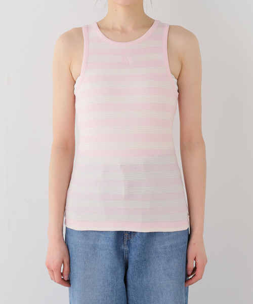GANNI / ガニー Soft Cotton Rib Tank Top（タンクトップ）｜U by