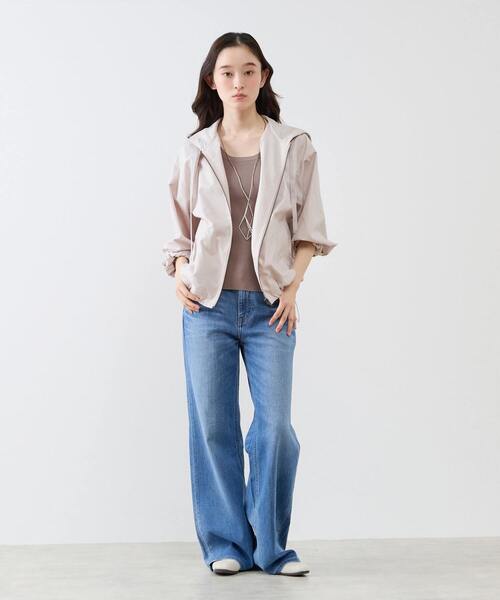 LOGEMENT DE CLAIRE（ロジュモンドクレール）の「【LOURMARIN】裾ドロストフーディブルゾン（ブルゾン・レディース・ブラウン/ベージュ/ミント/グレイッシュベージュ・FREE）」の5枚目の写真