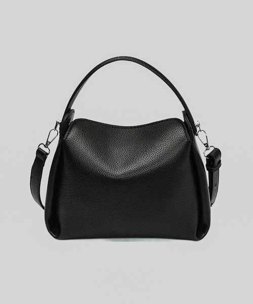 folka(フォルカ)の「2C76-KR 2way レザーライク ミニバッグ(ショルダーバッグ・レディース・ブラック・ONESIZE)」の1枚目の写真