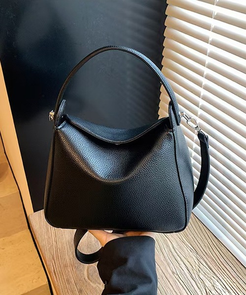 folka(フォルカ)の「2C76-KR 2way レザーライク ミニバッグ(ショルダーバッグ・レディース・ブラック・ONESIZE)」の6枚目の写真