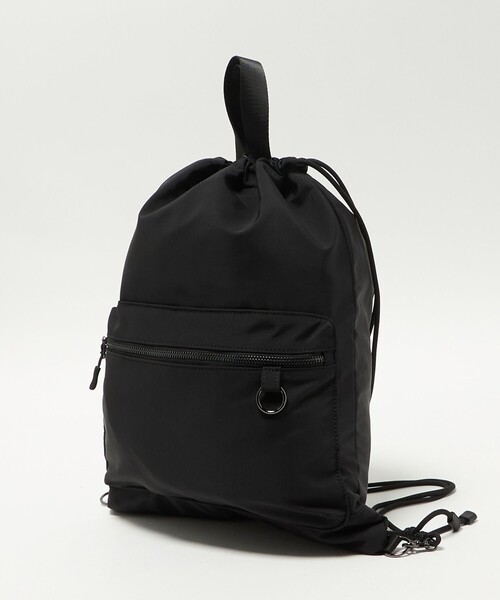 green label relaxing（グリーンレーベルリラクシング）の「【WEB限定】マット リップストップ ナップサック バッグ -撥水-（バックパック/リュック・メンズ・ダークブラウン/ブラック・FREE）」の14枚目の写真