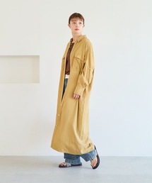 BAYFLOW（ベイフロー）の「[さらりとした肌触り]テンセル(TM)シャツワンピース（ワンピース）」