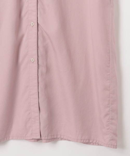 BAYFLOW（ベイフロー）の「[さらりとした肌触り]テンセル(TM)シャツワンピース（ワンピース・レディース・ネイビー/キャメル/ピンク/カーキ・MEDIUM/SMALL）」の14枚目の写真