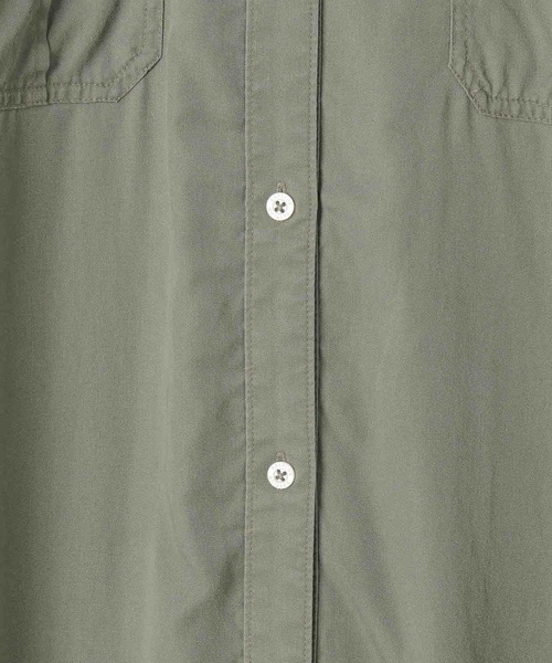 BAYFLOW（ベイフロー）の「[さらりとした肌触り]テンセル(TM)シャツワンピース（ワンピース・レディース・ネイビー/キャメル/ピンク/カーキ・MEDIUM/SMALL）」の15枚目の写真