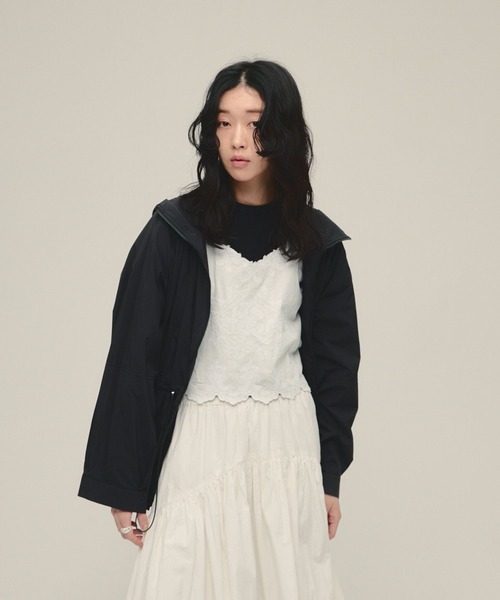 eL(エル)の「【eL】Made in India Embroidery Cami/645532(キャミソール・レディース・オフホワイト/ブラック・FREE)」の8枚目の写真