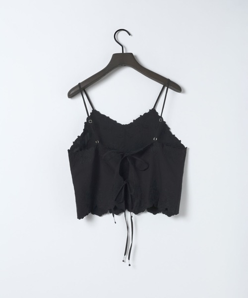 eL(エル)の「【eL】Made in India Embroidery Cami/645532(キャミソール・レディース・オフホワイト/ブラック・FREE)」の14枚目の写真