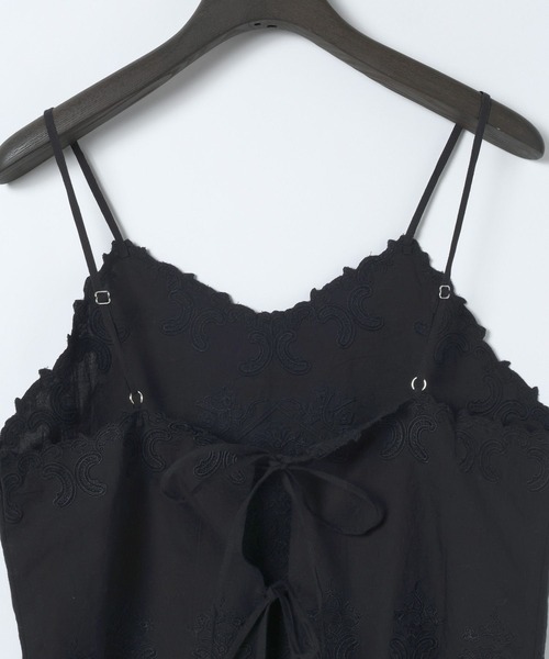 eL(エル)の「【eL】Made in India Embroidery Cami/645532(キャミソール・レディース・オフホワイト/ブラック・FREE)」の18枚目の写真