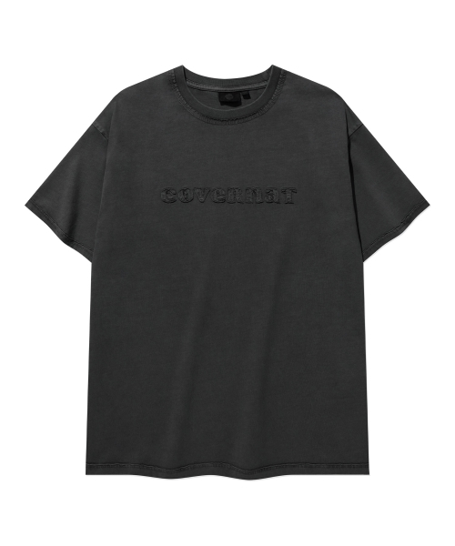 COVERNAT WOMAN(カバーナットウーマン)の「ウーマンオーバーフィットピグメントクーパーロゴTシャツCharcoal(Tシャツ/カットソー・レディース・その他・F)」の2枚目の写真