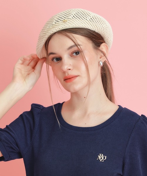 REDYAZEL（レディアゼル）の「プレートメッシュサマーベレー（ハンチング/ベレー帽・レディース・オフホワイト/ベージュ/ブラック・FREE）」の15枚目の写真