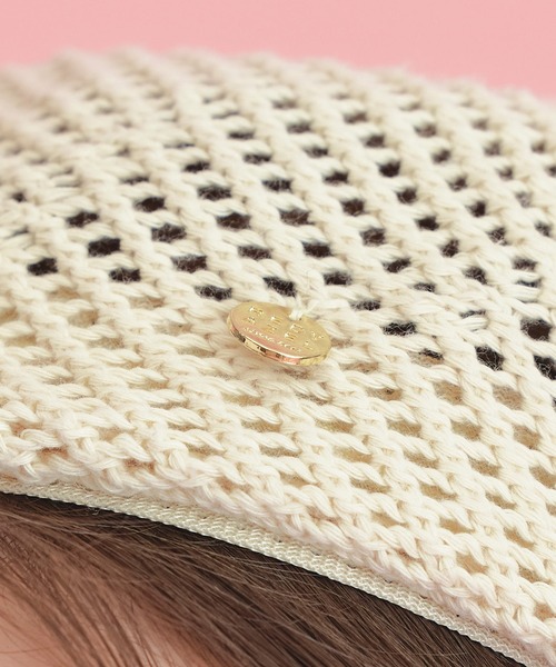 REDYAZEL（レディアゼル）の「プレートメッシュサマーベレー（ハンチング/ベレー帽・レディース・オフホワイト/ベージュ/ブラック・FREE）」の22枚目の写真