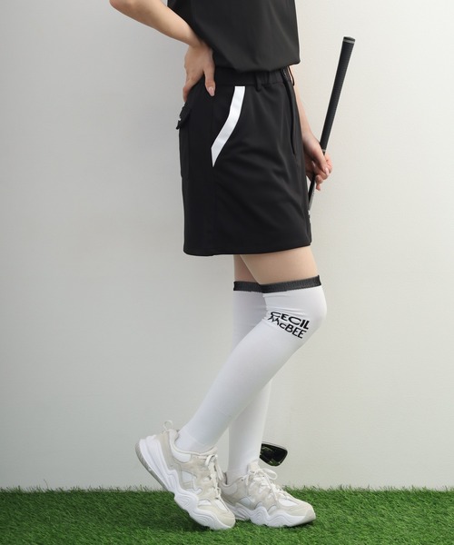 CECIL McBEE（セシルマクビー）の「Pocket Line Basic Skirt ポケット ライン ベーシック スカート（スカート・レディース・ブラック/ホワイト・S）」の5枚目の写真