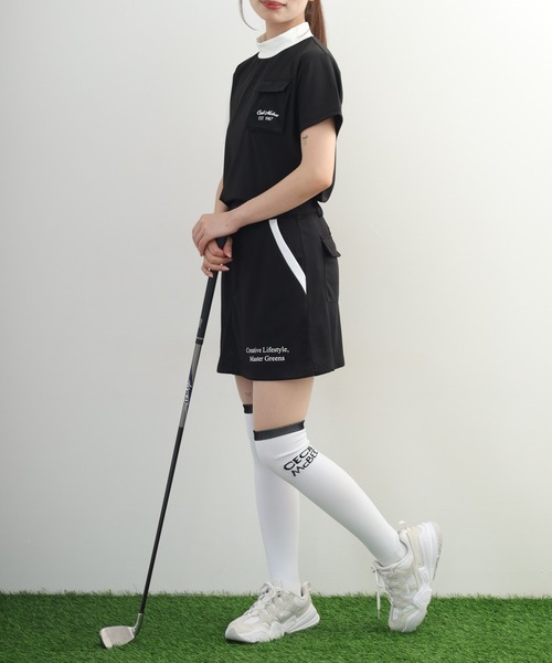 CECIL McBEE（セシルマクビー）の「Pocket Line Basic Skirt ポケット ライン ベーシック スカート（スカート・レディース・ブラック/ホワイト・S）」の10枚目の写真