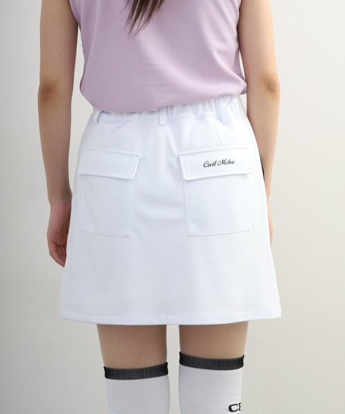 CECIL McBEE（セシルマクビー）の「Pocket Line Basic Skirt ポケット ライン ベーシック スカート（スカート・レディース・ブラック/ホワイト・S）」の22枚目の写真