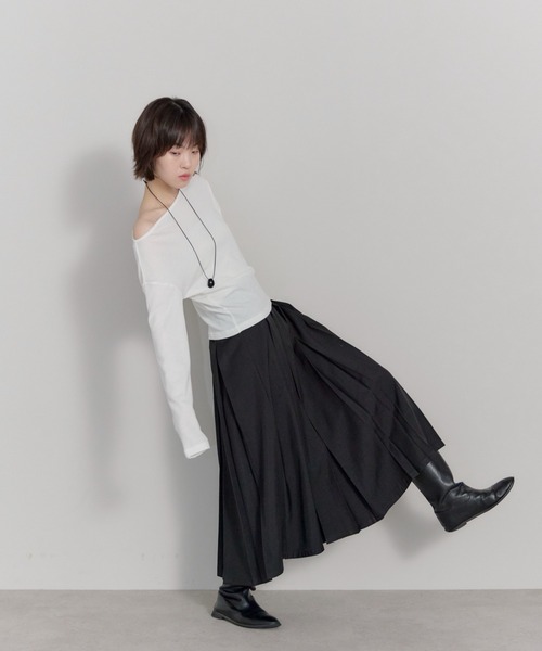 leimn(レイムン)の「オフショルシアースウェット(Tシャツ/カットソー・レディース・ホワイト/ブラック/チャコールグレー・FREE)」の21枚目の写真