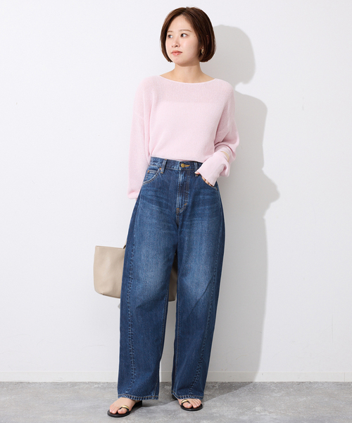 Lee（リー）の「LEE/リー SLOBE別注 カーブデニム　LL8030（デニムパンツ・レディース・スカイブルー/ブルー・38/36/34）」の3枚目の写真