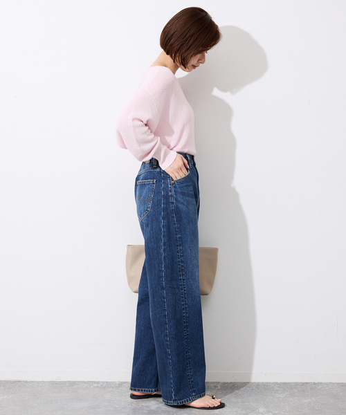 Lee（リー）の「LEE/リー SLOBE別注 カーブデニム　LL8030（デニムパンツ・レディース・スカイブルー/ブルー・38/36/34）」の5枚目の写真