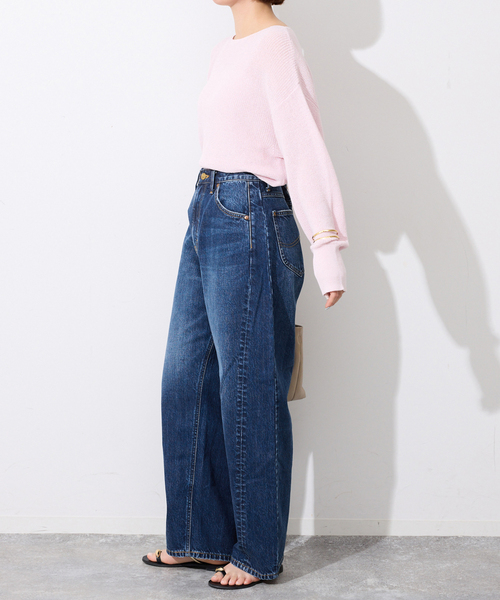 Lee（リー）の「LEE/リー SLOBE別注 カーブデニム　LL8030（デニムパンツ・レディース・スカイブルー/ブルー・38/36/34）」の6枚目の写真