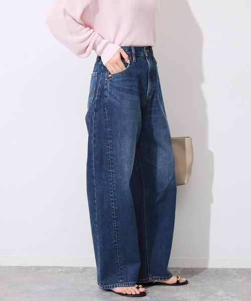 Lee（リー）の「LEE/リー SLOBE別注 カーブデニム　LL8030（デニムパンツ・レディース・スカイブルー/ブルー・38/36/34）」の9枚目の写真