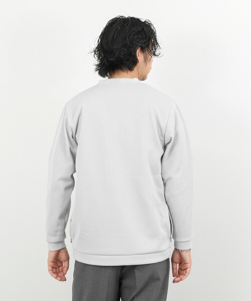 NOLLEY’S（ノーリーズ）の「針抜きジャージ ボタンレスカーディガン 26SS（カーディガン/ボレロ・メンズ・グレイッシュベージュ/マスタード/ネイビー・M/L/XL）」の17枚目の写真