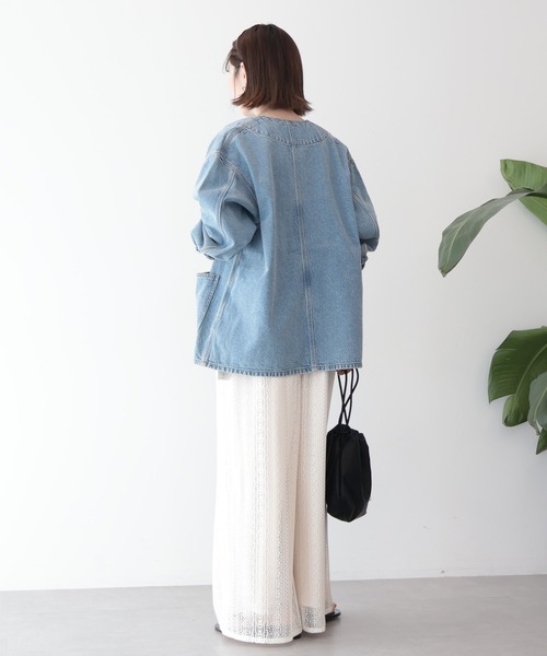 AMERICAN HOLIC（アメリカンホリック）の「レースキャミサロペット（サロペット/オーバーオール・レディース・ブラック/アイボリー/モカ・L/M）」の10枚目の写真