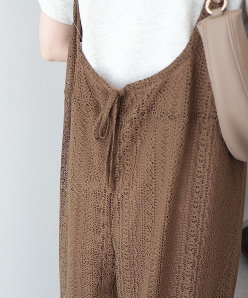 AMERICAN HOLIC（アメリカンホリック）の「レースキャミサロペット（サロペット/オーバーオール・レディース・ブラック/アイボリー/モカ・L/M）」の15枚目の写真