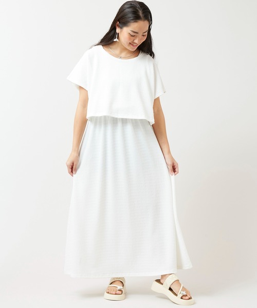 Kahiko(カヒコ)の「【Kahiko】アパパネセットトップス&ノースリーブワンピース2点セット(ワンピース・レディース・ベージュ/ネイビー/ブラック/カーキ/オフホワイト・FREE)」の2枚目の写真